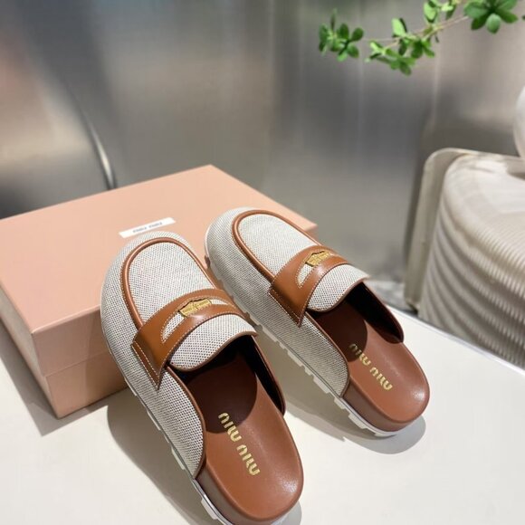 Miu Miu Platform Slippers Sandals